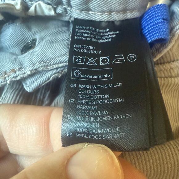 H&M Boys Gray Corduroy Jeans Pants 5 6 Adjustable Waist Slim Fit - Picture 9 of 9